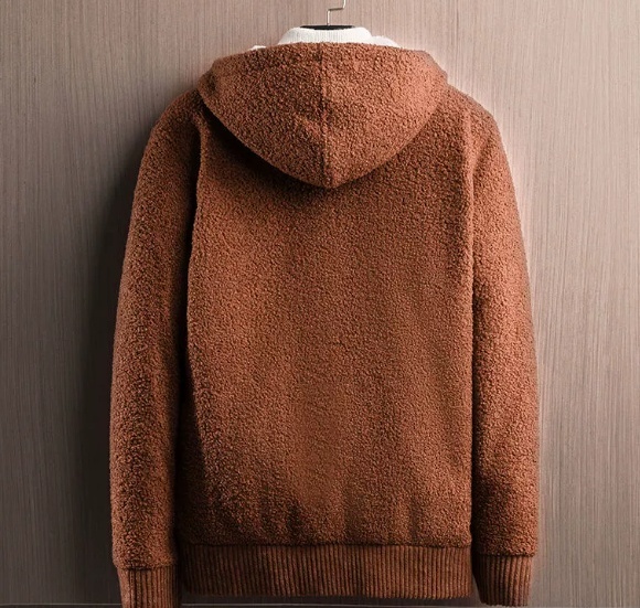 Winter Men's Zipper Hooded Sweater Cardigan - Image 6