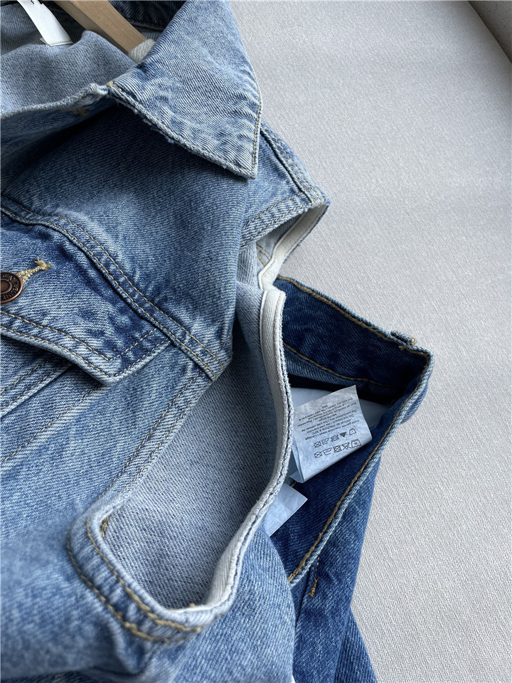 Ladies Denim Vest Loose Sleeveless Jacket Casual - Image 5